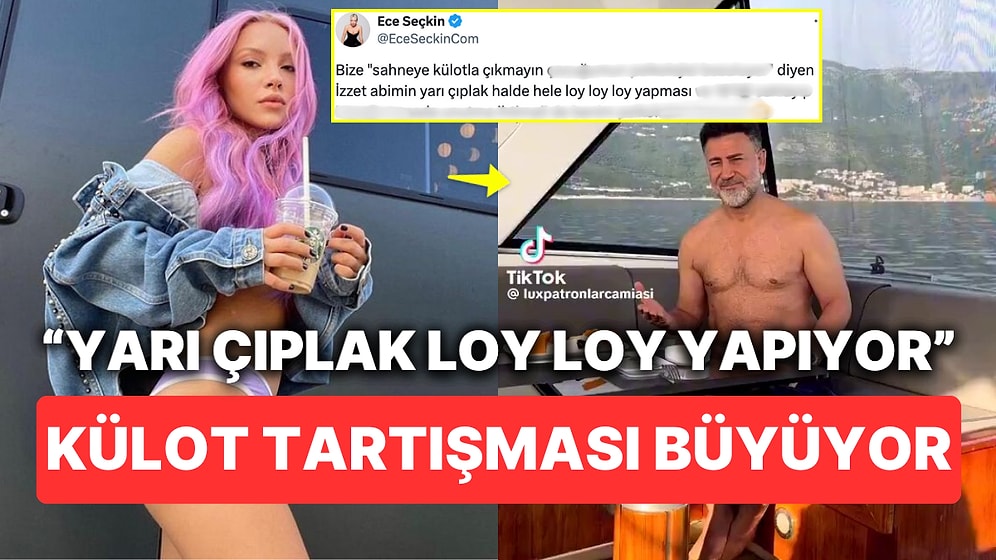 Kadın Sanatçılara "Külot Giymeyin" Diyen İzzet Yıldızhan'ı Yarı Çıplak Gören Ece Seçkin Lafı Hemen Yapıştırdı