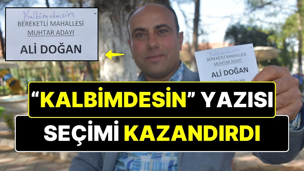 Rakibinin Oy Zarfından Çıkan "Kalbimdesin" Yazısı Muhtara Seçimi Kazandıran Detay Oldu