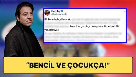 Ünlü Piyanist Fazıl Say Fenerbahçe'nin Süper Kupa Finaliyle İlgili Aldığı Kararı Eleştirdi!