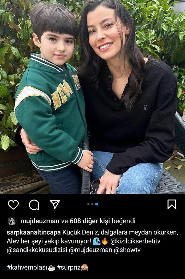 Sandık Kokusu'nun çocuk oyuncusu Sarp Kaan Altınçapa, Kızılcık Şerbeti'nin Alev'i Müjde Uzman'la yaptığı paylaşımla kafaları karıştırdı.