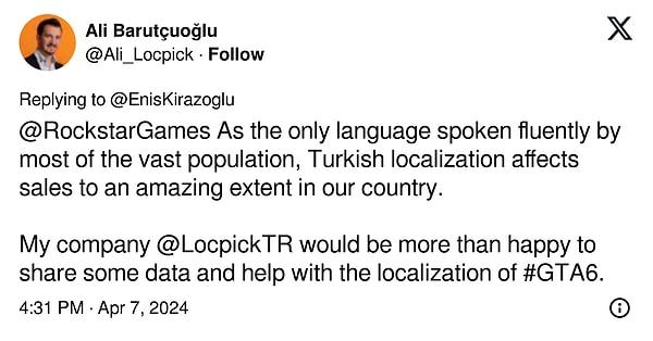 Bir diğer yandan Türkçe dil desteğinin ülkemizdeki oyun satışlarını etkilediği de su götürmez bir gerçek.