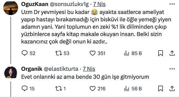 Tabii doktor maaşlarıyla kıyas bu tip polemiklerin olmazsa olmazı.