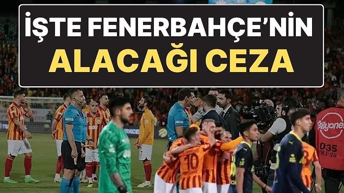 Süper Kupa Maçında A Takımı ile Sahaya Çıkmayıp Sahadan Çekilen Fenerbahçe’nin Alacağı Ceza Belli Oldu