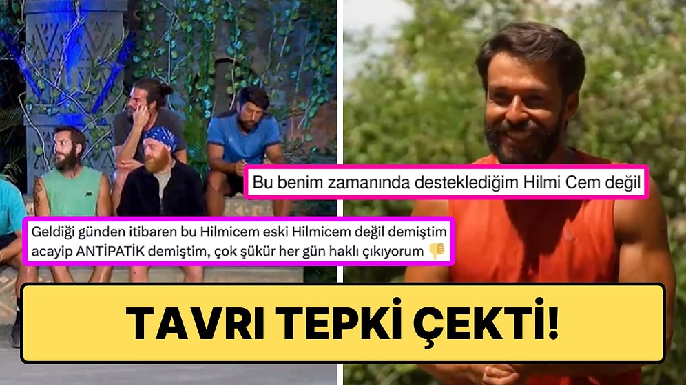 Survivor'da Hilmi Cem'in Mavi Takımla İlgili Fitne Fesat Düşünceleri İzleyicinin Tepkisini Çekti!