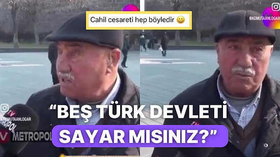 “Beş Türk Devleti Sayar Mısınız?” Sorusunda Şehirleri Saymaya Başlayan Amcanın Özgüveni Güldürdü