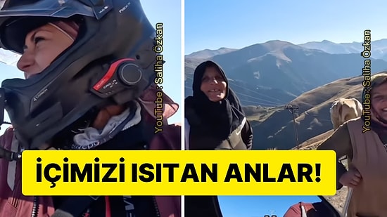 Motosikletle Türkiye'yi Dolaşan Kadının Karadenizli Teyzelerle Sohbeti İçinizi Isıtacak!