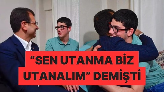 Ekrem İmamoğlu'nun Eğitimine Yardım Ettiği Cebrail Sosyal Medyadan Paylaşım Yaptı