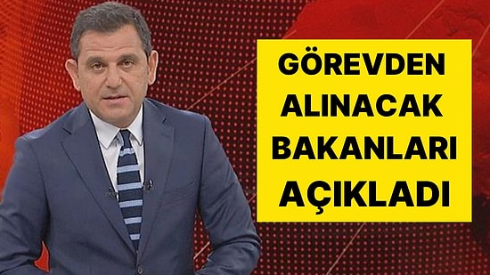 Kulis Bilgisi Sızdı! Fatih Portakal'dan Büyük İddia: Görevden Alınacak Bakanları Tek Tek Açıkladı