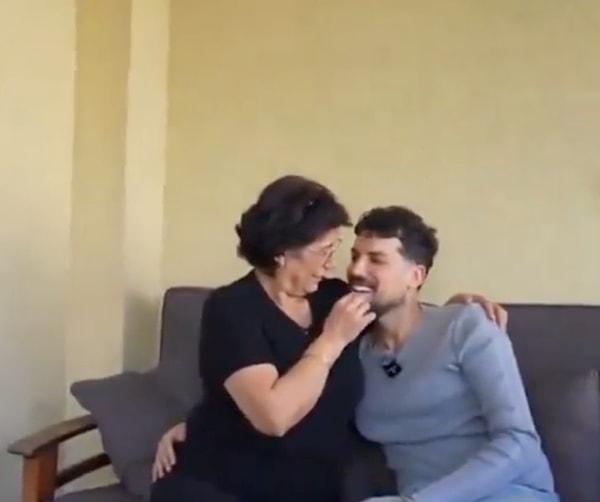 Kerimcan Durmaz'ın annesinin oğlunun sakallı halini "erkeğim" diyerek sevmesi dillere fena düştü!