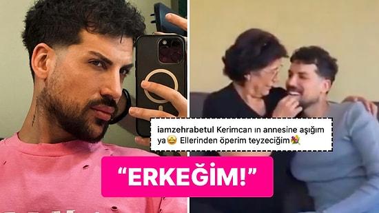 Kerimcan Durmaz'ın Annesinin Oğlunun Sakallı Halini Övmelere Doyamadığı Anlar Dillere Fena Düştü!