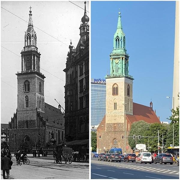 10. Berlin'deki Aziz Marienkirche Kilisesi.