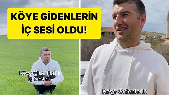 Köye Gidenlerin Düşüncelerini Seslendiren Fenomenden Güldüren Video!