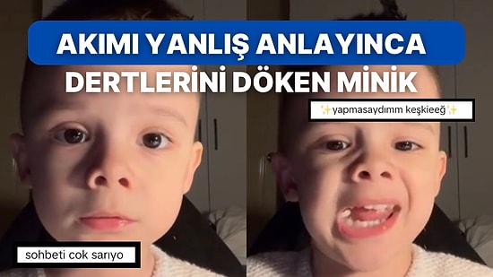 TikTok Akımı Çekmek İçin Ekran Karşısına Geçen Tatlı Çocuk Bir Anda Dertleşmeye Başladı