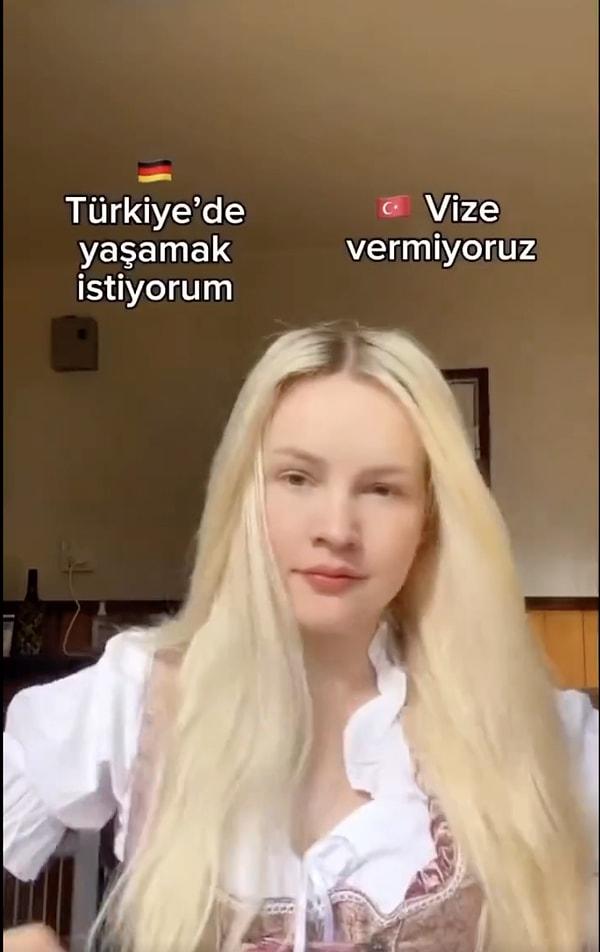 Bu sefer de Türkiye'den taşınmak için Almanya vizesi alan bir sosyal medya kullanıcısı, sonrasında Türkiye'ye dönmek istediğini anlattığı bir video paylaştı.