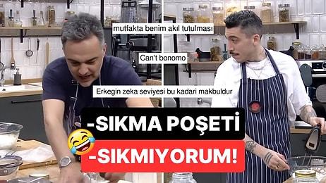 Arda Türkmen'e Katılıp Mutfaktan Gram Anlamadığını Kanıtlayan Can Bonomo'nun Sıkma Poşetiyle İmtihanı!