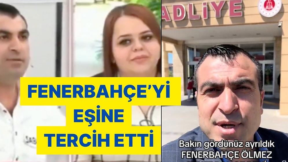 Eşinin "Fenerbahçe mi Ben mi?" Sorusuna Fenerbahçe Diyen Adam Adliyeden Paylaşım Yaptı