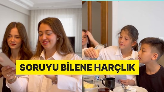 Bayram Kahvaltısında Bilgi Yarışması Tadında Harçlık Dağıtan Aile Viral Oldu