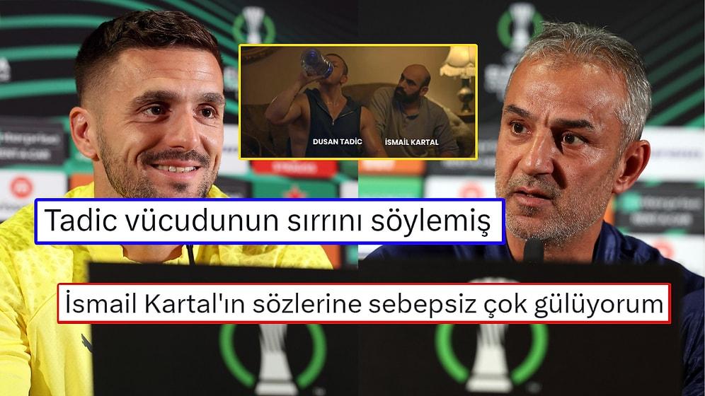 Olympiakos Maçı İçin Basın Toplantısına Katılan Dusan Tadic ve İsmail Kartal'ın Herkesi Güldüren Konuşması