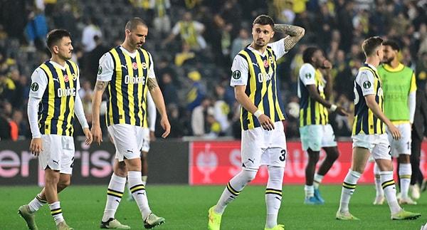 Fenerbahçe, UEFA Avrupa Konferans Ligi çeyrek final rövanşında deplasmanda 3-2 mağlup olduğu Olympiakos'u normal sürede 1-0 yense de penaltılarda rakibine 3-2 mağlup oldu ve Avrupa'ya veda etti.