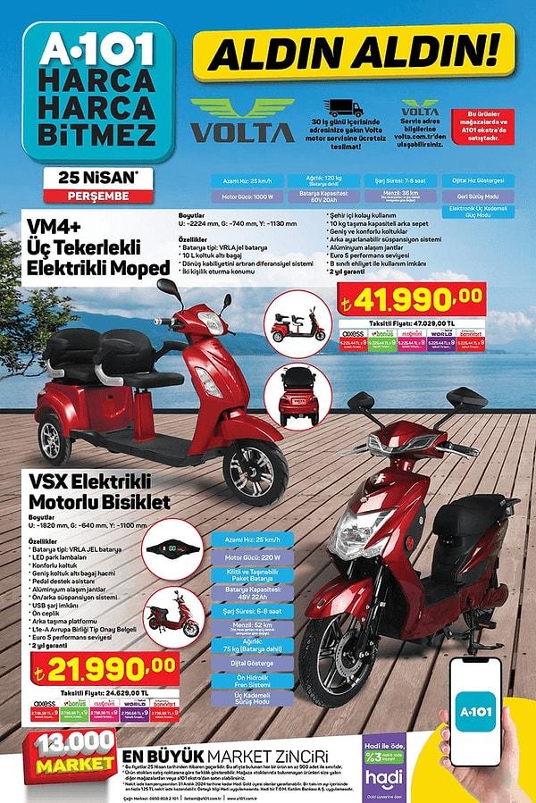 VM4+ Üç Tekerlekli Elektrikli Moped 41.990 TL