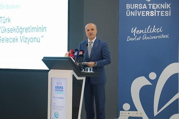 Yükseköğretim Kurulu (YÖK) Başkanı Prof. Dr. Erol Özvar, Bursa Teknik Üniversitesi’nde düzenlenen konferansa katılarak açıklamalarda bulundu.