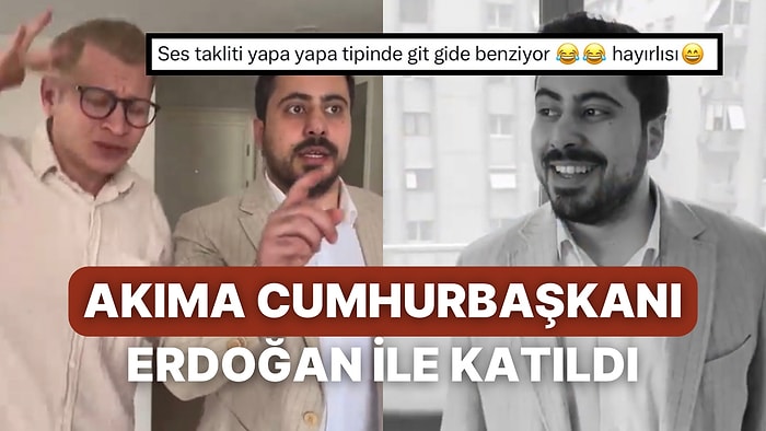 TikTok’un Meşhur Akımına Cumhurbaşkanı Parodisiyle Katılan Muhammed Nur Nahya Yine Güldürdü