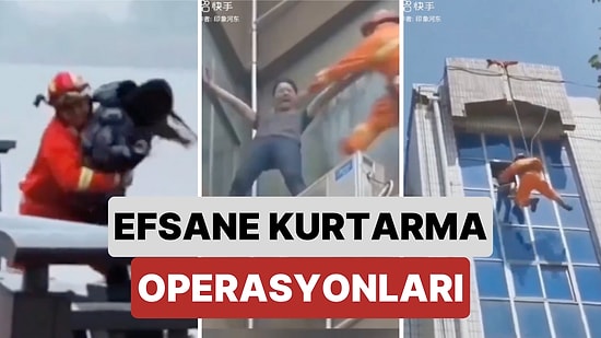 İntihar Etmeye Çalışan İnsanları Muazzam Bir Çalışmayla Kurtaran İtfaiye Görevlilerinin Kahramanlık Anları