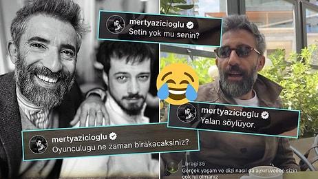 Mert Yazıcıoğlu Kızıl Goncalar'daki Rol Arkadaşı Naim Efendi'nin Canlı Yayınını Bastı!