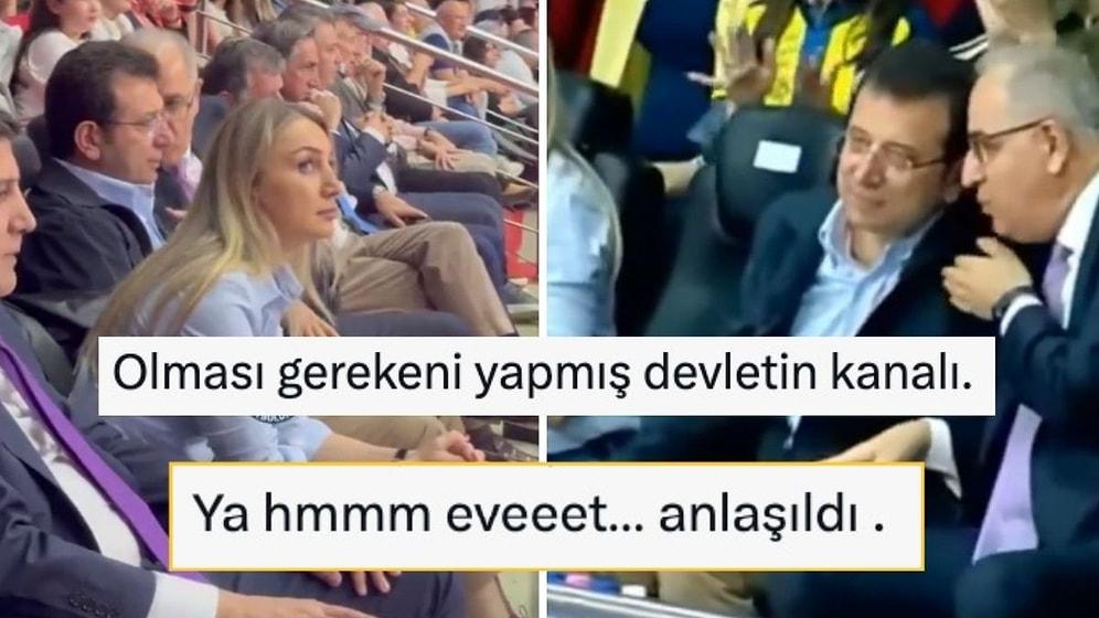 TRT Ekrem İmamoğlu'nu Hatırladı! Fenerbahçe - Eczacıbaşı Maçında Ekrana Gelen İmamoğlu TRT'de Anons Edildi