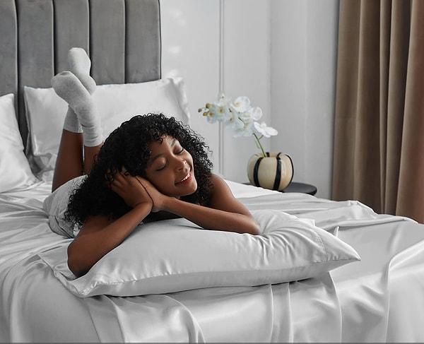 10. Satin pillows mean comfort and luxury.