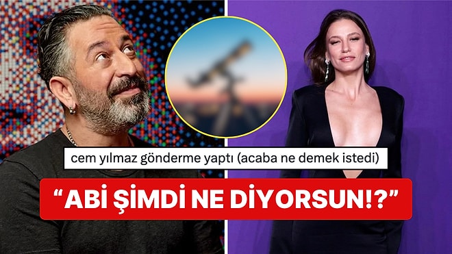 Serenay Sarıkaya'yla Göndermeleşmeleri Bitmeyen Cem Yılmaz'ın Yeni Sembolik Paylaşımı Kafa Yaktı!