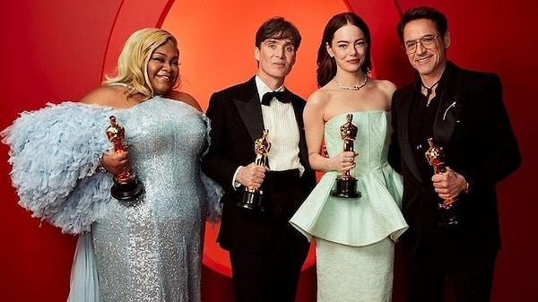 96. Oscar Akademi Ödülleri 10 Mart tarihinde Los Angeles'taki Dolby Theatre'da düzenlenen görkemli bir törenle sahiplerini buldu. Jimmy Kimmel'ın sunuculuğunu üstlendiği törende Oppenheimer 7 ödül kazanarak Oscar'a damga vurdu.