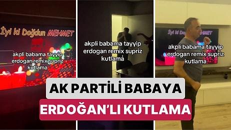 AK Partili Babalarının Doğum Gününü Erdoğan'ın "İyi ki Doğdun" Sesiyle Kutlayan Aile