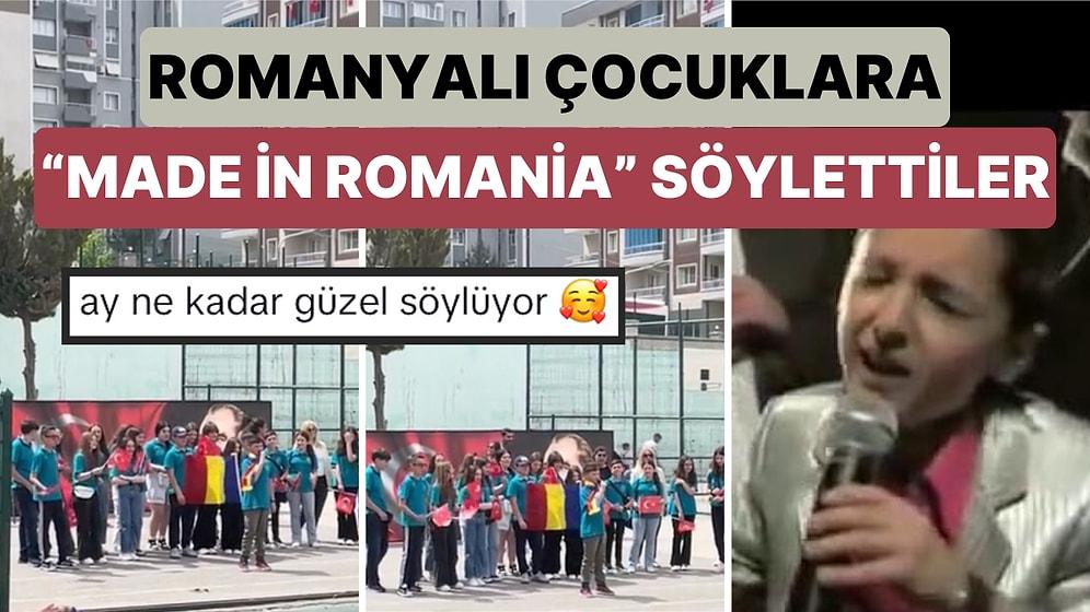 23 Nisan'da Ülkemize Gelen Romanyalı Çocuğa Sosyal Medyayı İşgal Eden "Made in Romania" Şarkısını Söylettiler