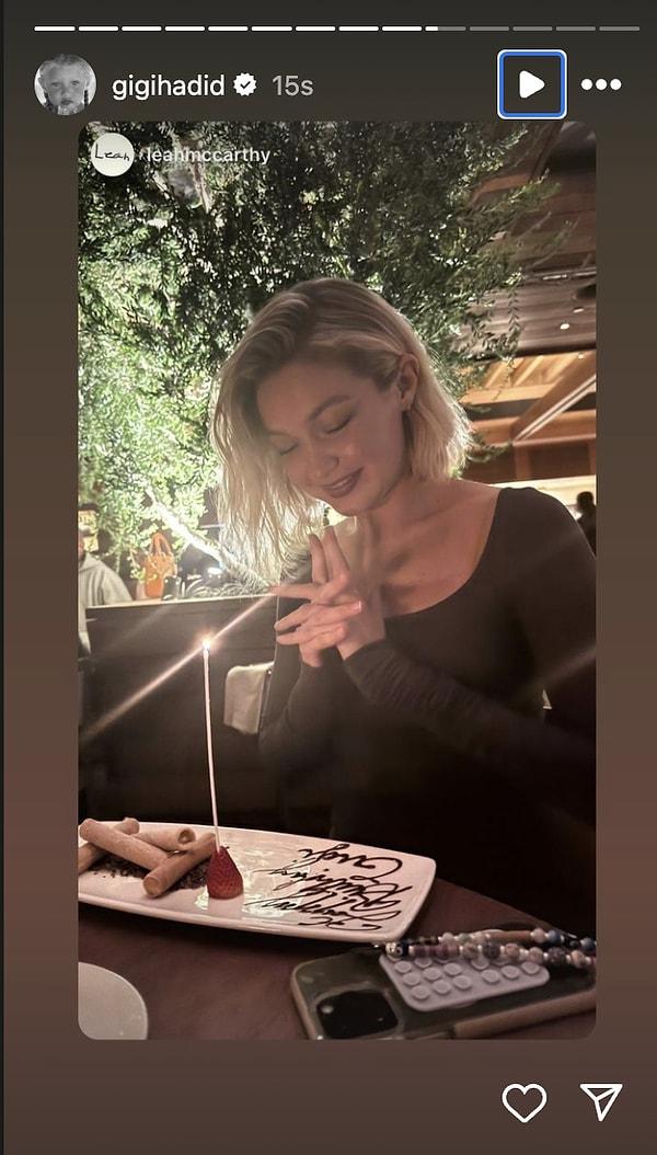 Gigi Hadid doğum gününü kutladı.