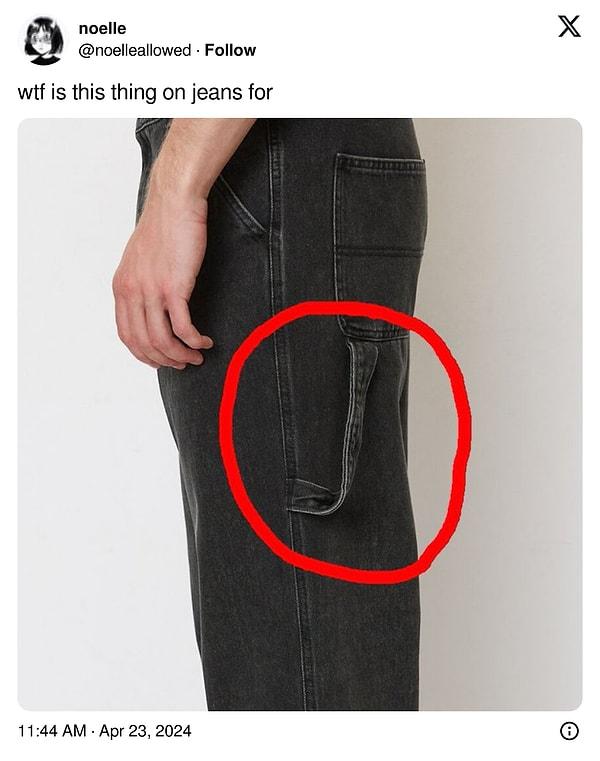 Peki kot pantolonların yanındaki bu detaya ne demeli?