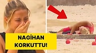 Survivor'da Korkutan Anlar! Bacağı Sakat Olan Nagihan Yeniden Sakatlandı!