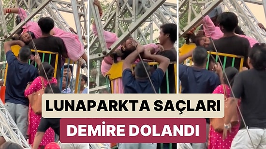 Eğlence Parkında Korku Dolu Anlar: Bir Kadının Saçları Dönme Dolabın Demirlerine Dolandı