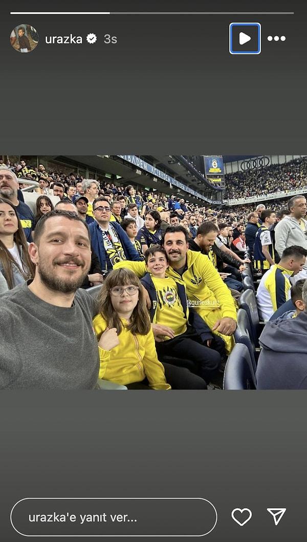 Uraz Kaygılaroğlu Fenerbahçe maçına gitti.