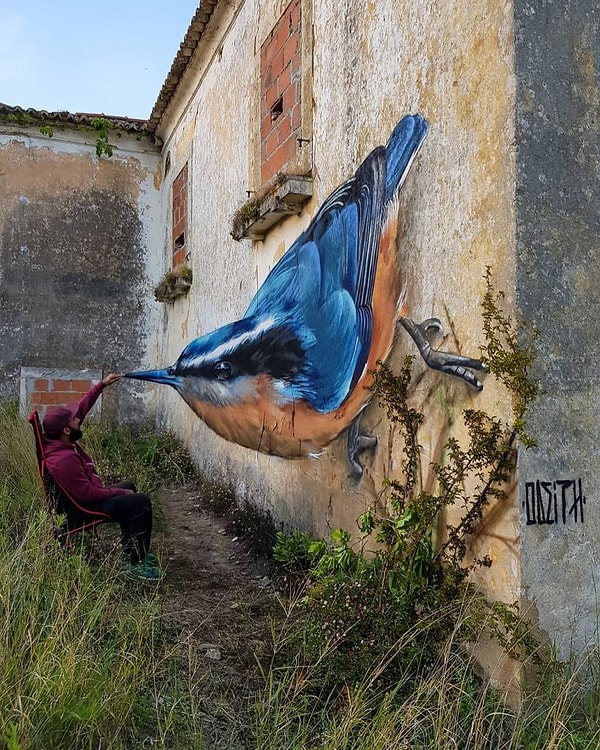 10. Sergio Odeith'ten anamorfik sokak sanatı.