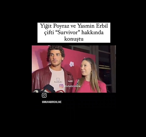 6. Survivor All Star'da şampiyonluk adaylarından biri olarak görülmesine rağmen hayranlarını şok ederek elenen Poyraz, yarışma sonrası sevgilisi Yasmin Erbil'le birlikte Survivor hakkında konuştu.