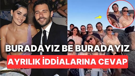 Hande Erçel ve Hakan Sabancı Ayrıldıkları İddialarını Görünce "Mutluyuz" Pozu Vererek Herkese Nispet Yaptı