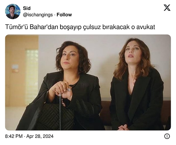 Paralel evrende Bahar'ın avukatları ortaya çıktı.