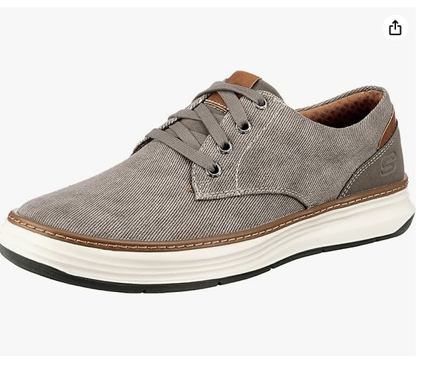 Skechers Moreno Canvas Oxford erkek ayakkabısı, şık tasarımı ve sizi etkileyici tarzıyla kendine hayran bırakacak!