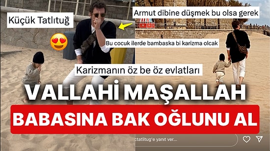 Kıvanç Tatlıtuğ Oğlu Kurt Efe'yle Dans Pozunu Paylaşınca Babalık Çıtası Yine Arş-ı Alaya Çıktı