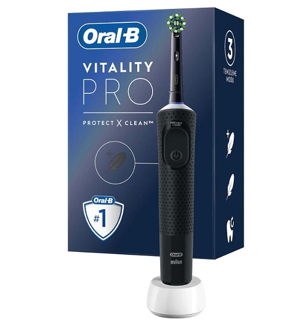 3. OralB Vitality Pro Siyah Koruma ve Temizlik Şarjlı/Elektrikli Diş Fırçası'da ideal bir seçenek olabilir.