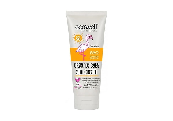 Ecowell SPF 50 Organik Bebek Güneş Kremi