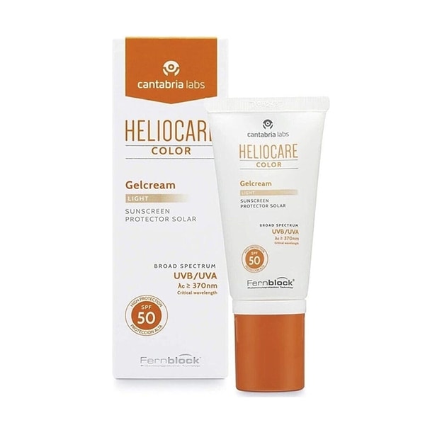 Heliocare Gelcream Color Light Spf 50 Renkli Güneş Koruma Kremi, günlük kullanım için idealdir.