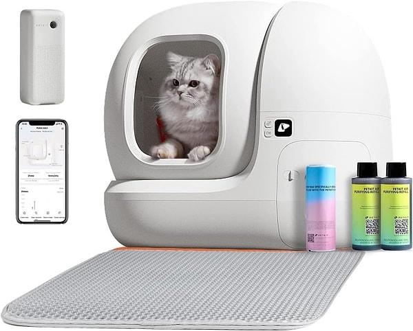 8. Hem size hem kedinize büyük konfor sağlayacak akıllı kedi tuvaleti.