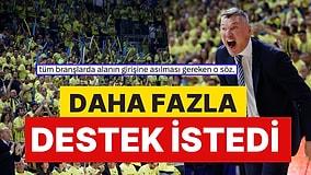 Fenerbahçe Beko'nun Başantrenörü Saras Jasikevicius Kötü Anlarda Taraftarın Sessizliğine Sitem Ettti